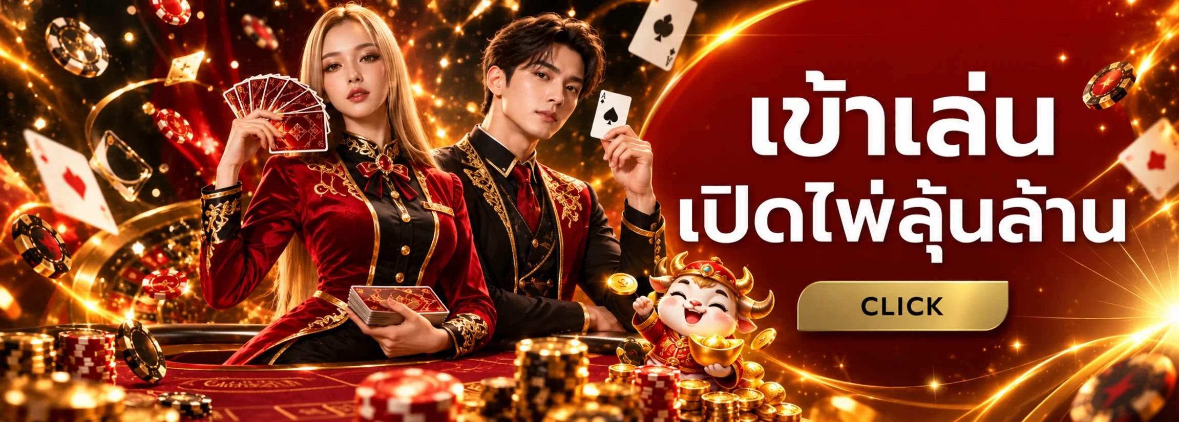 บาคาร่าออนไลน์ CJ WORLD โต๊ะไพ่โทนส้มทอง